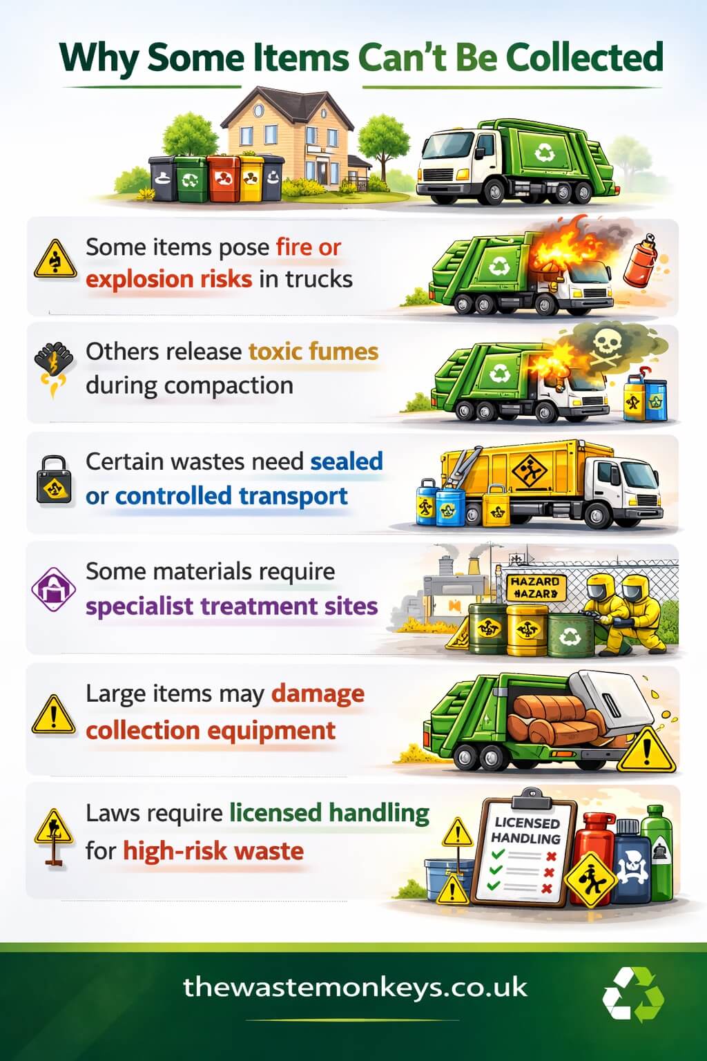 why some items can and cannot be collected