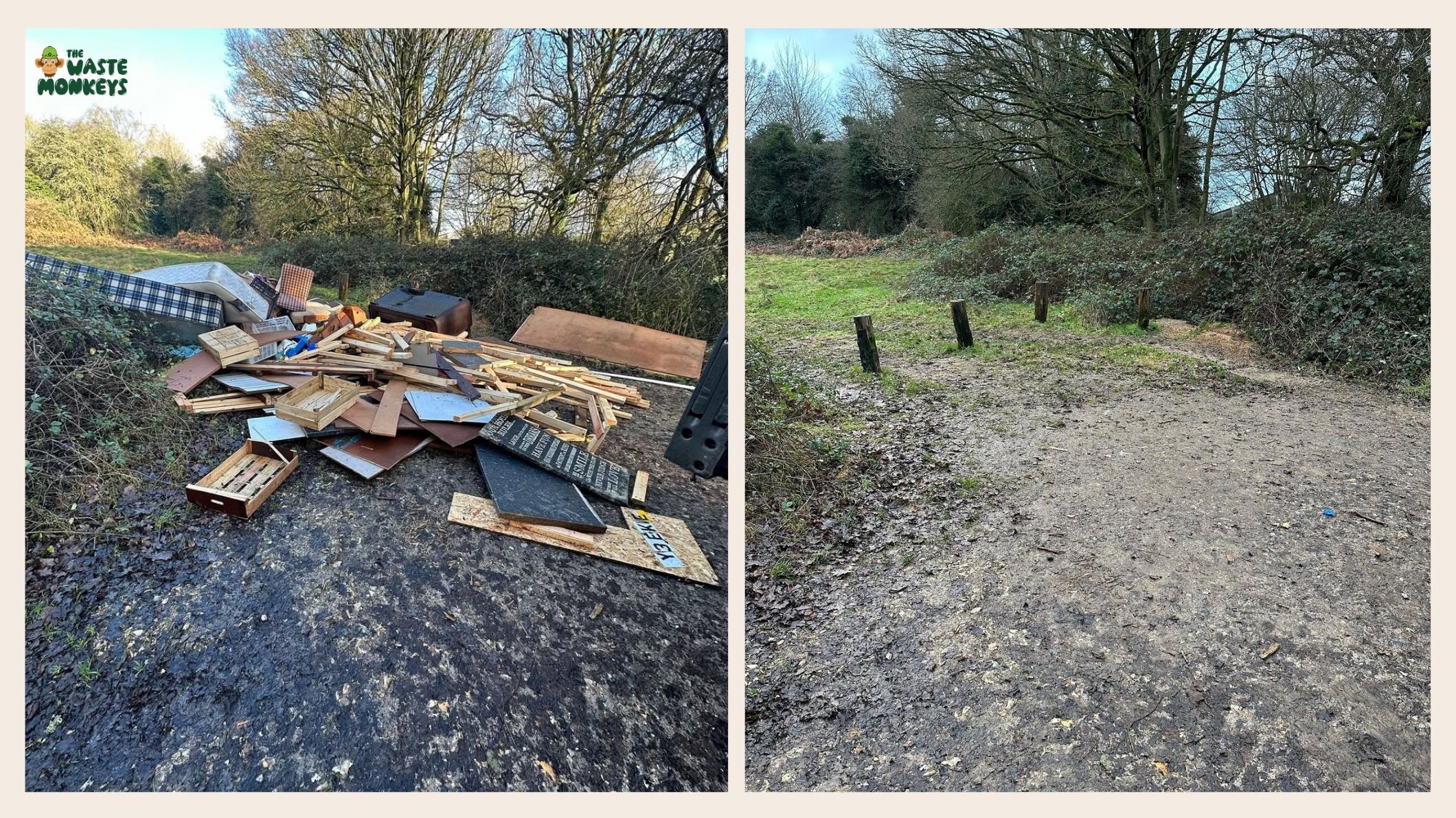Fly tipped before and after collection 2