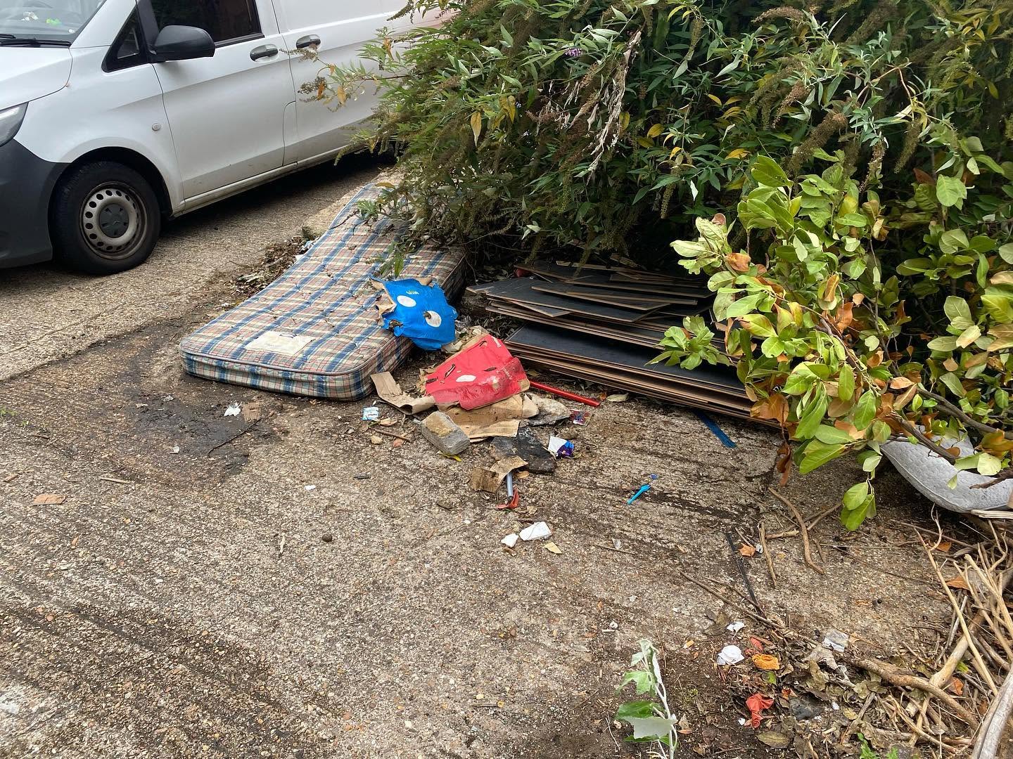 Fly tip before