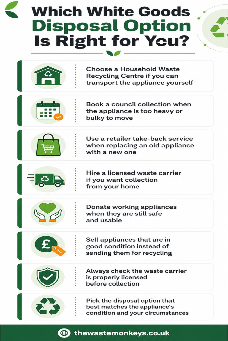 Which white goods disposal option is right for you